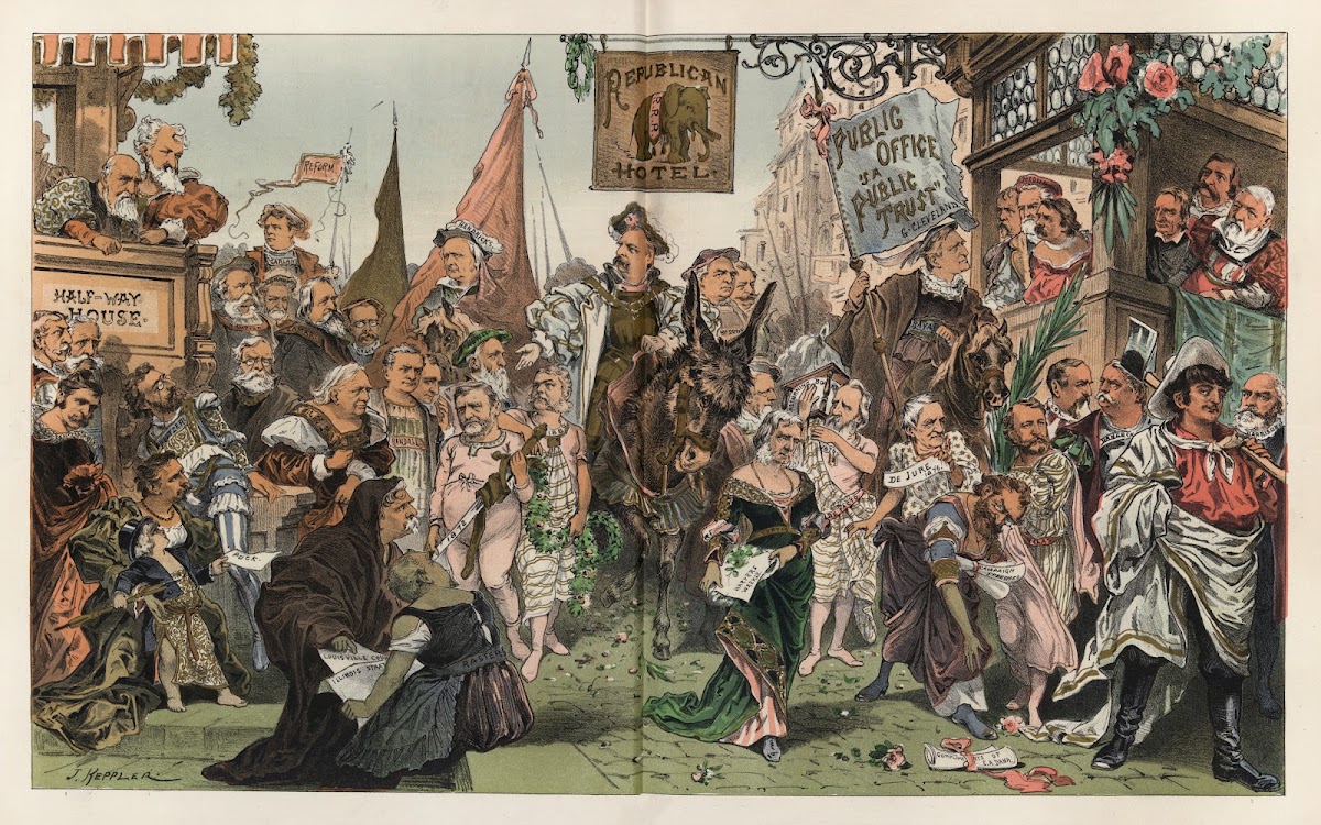 Clevelands entry into Washington  March 4th 1885 1885