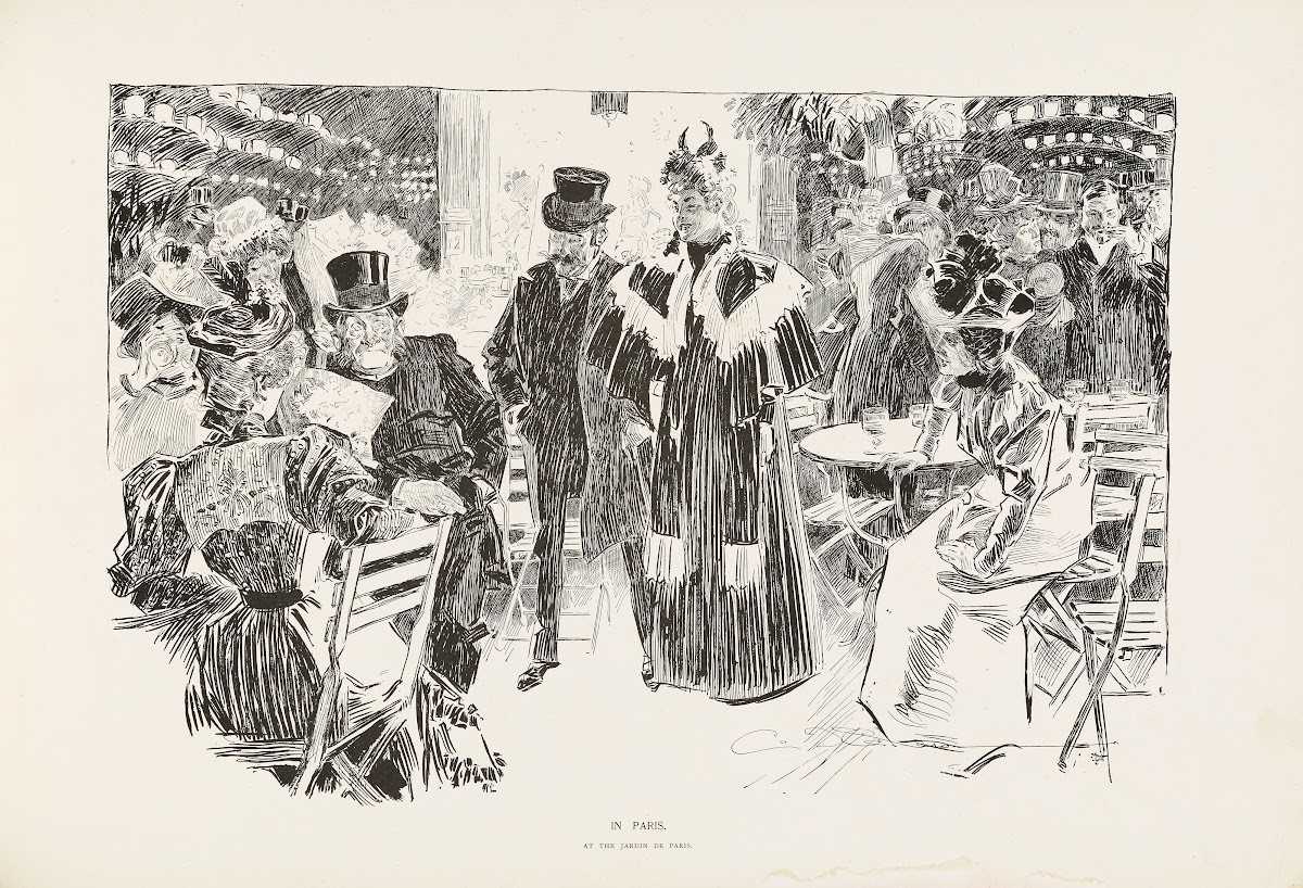 In Paris  At the Jardin de Paris 1896