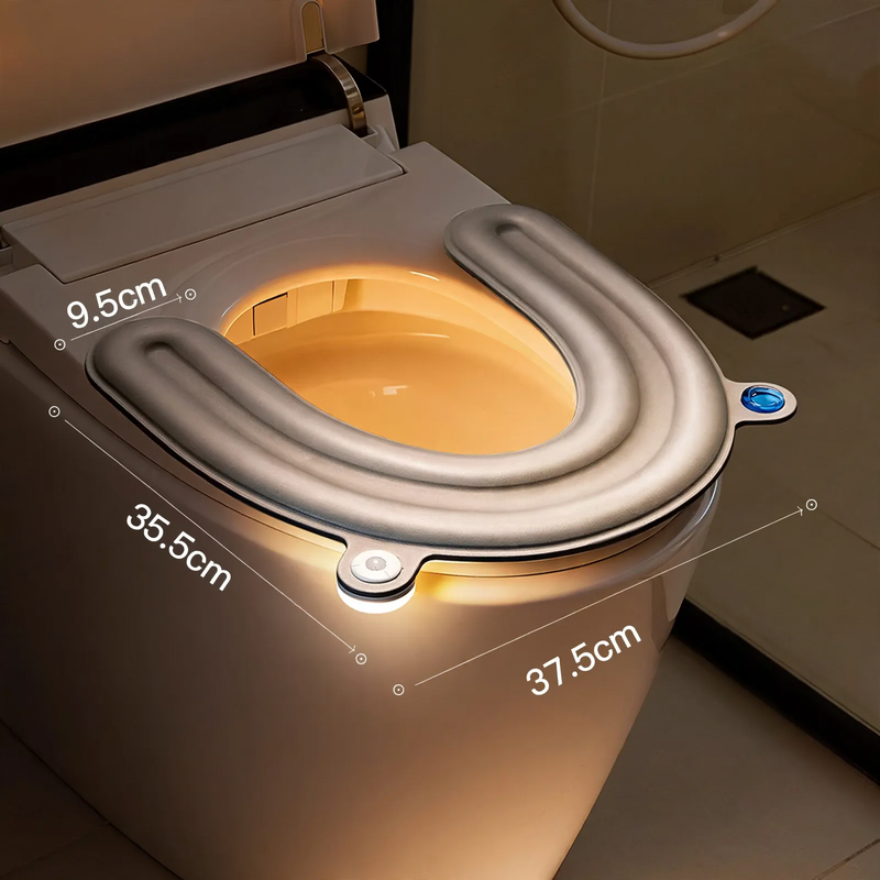 Toilet seat with sensor night light and scent function