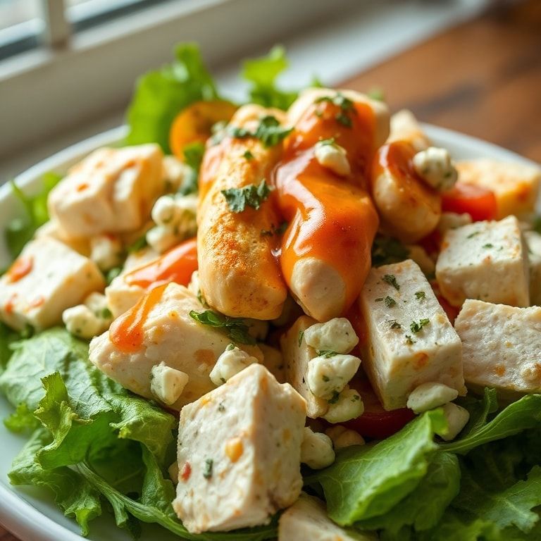 Easy High Protein Feta Chicken Salad Recipe for Lunch: Quick & Delicious finished