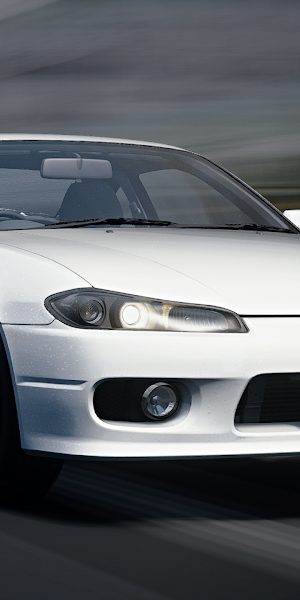 White Nissan Silvia S15 Spec-R 4K Wallpaper Background