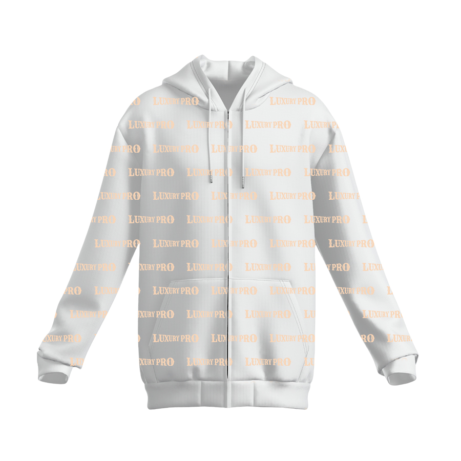 AOP GPT Adult zip up hoodie with hidden zipper