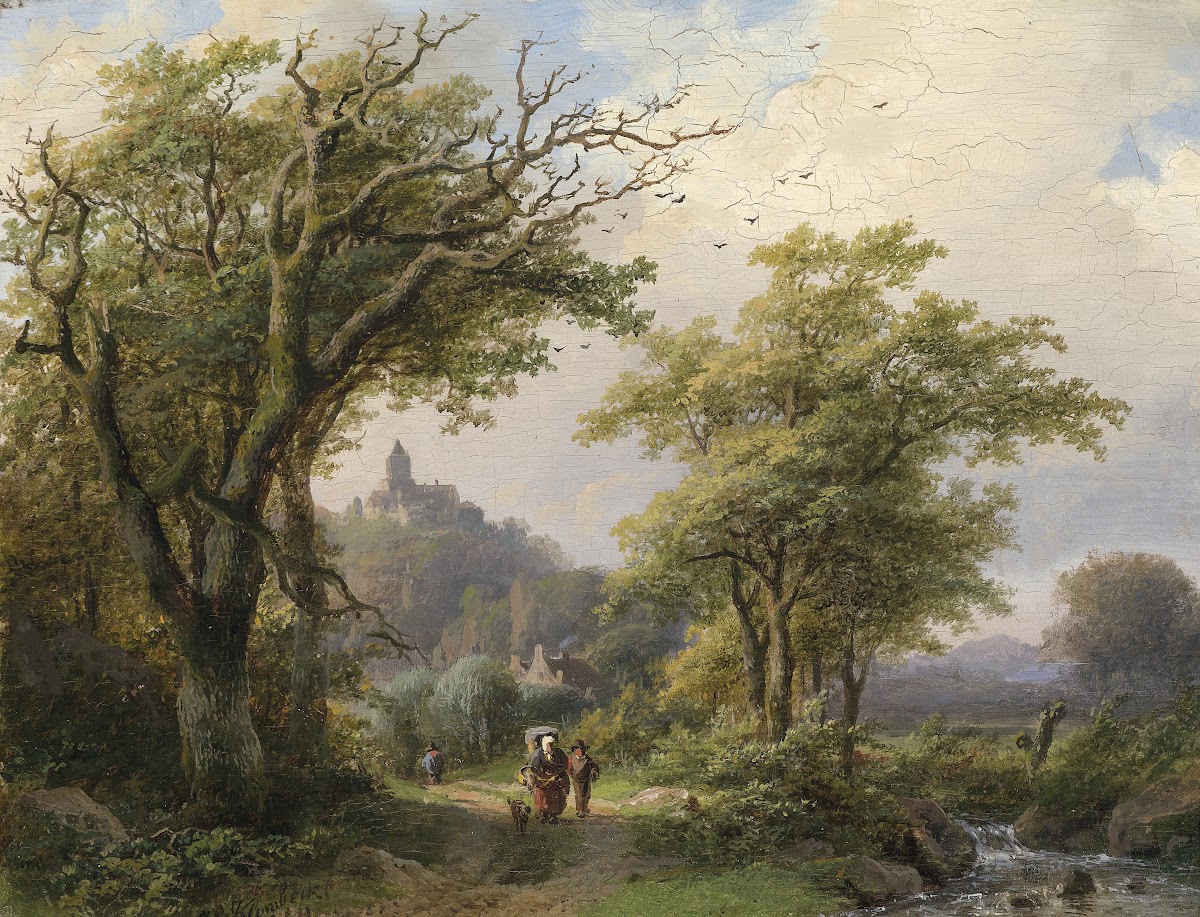 Wanderer am Bach 1854