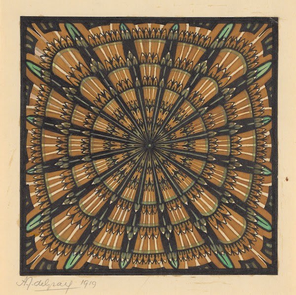 Design For A Square Rug 1919