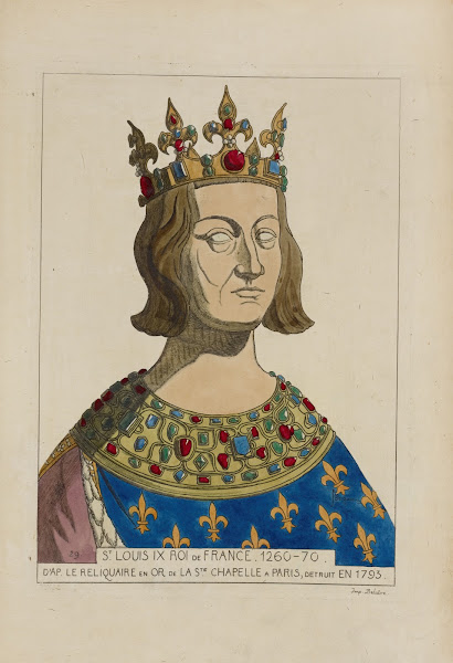 St Louis IX Roi de France 1260 70 Daprés le reliquaire en or de la Ste Chapelle