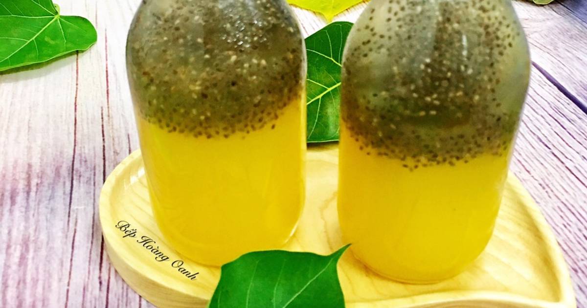 Nước Ép Thơm (Dứa) Hạt Chia