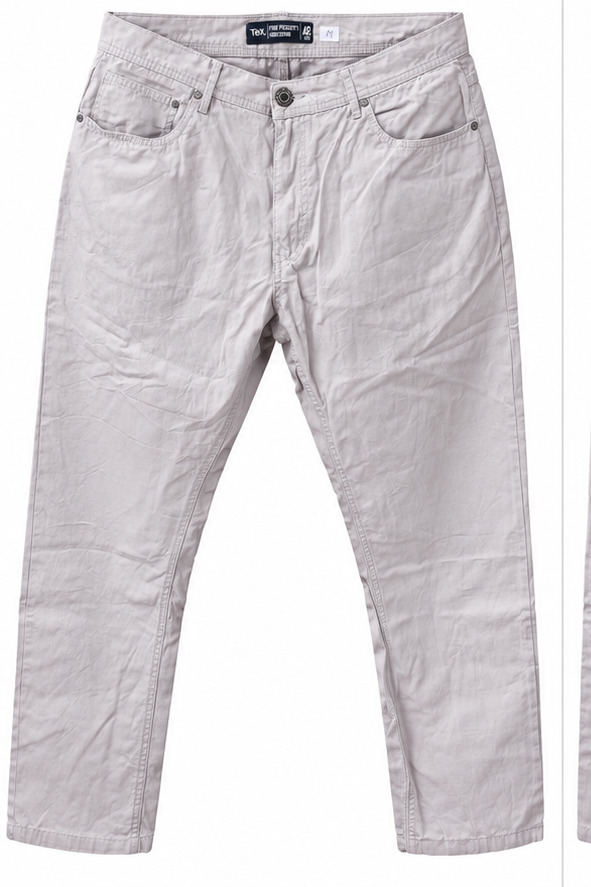 Barbati - Pantaloni Five Pockets gri deschis M