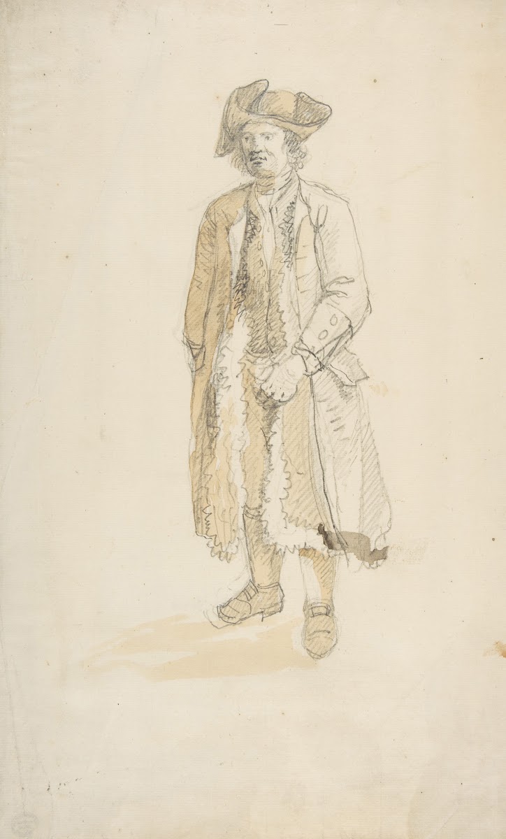Man Standing in Three Quarter View Facing Left 170288