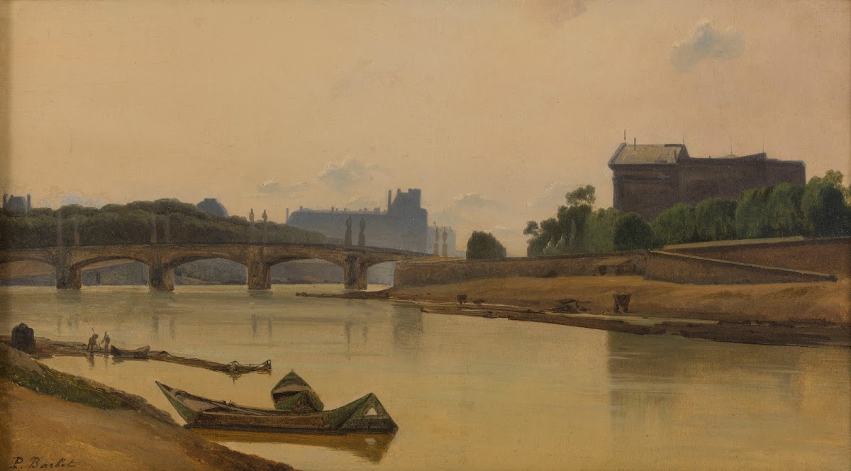 Le pont de la Concorde vu du quai de la Conférence 1830