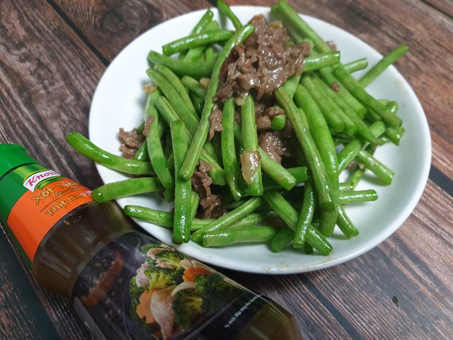 Đậu Que Xào Thịt Bò Thăn