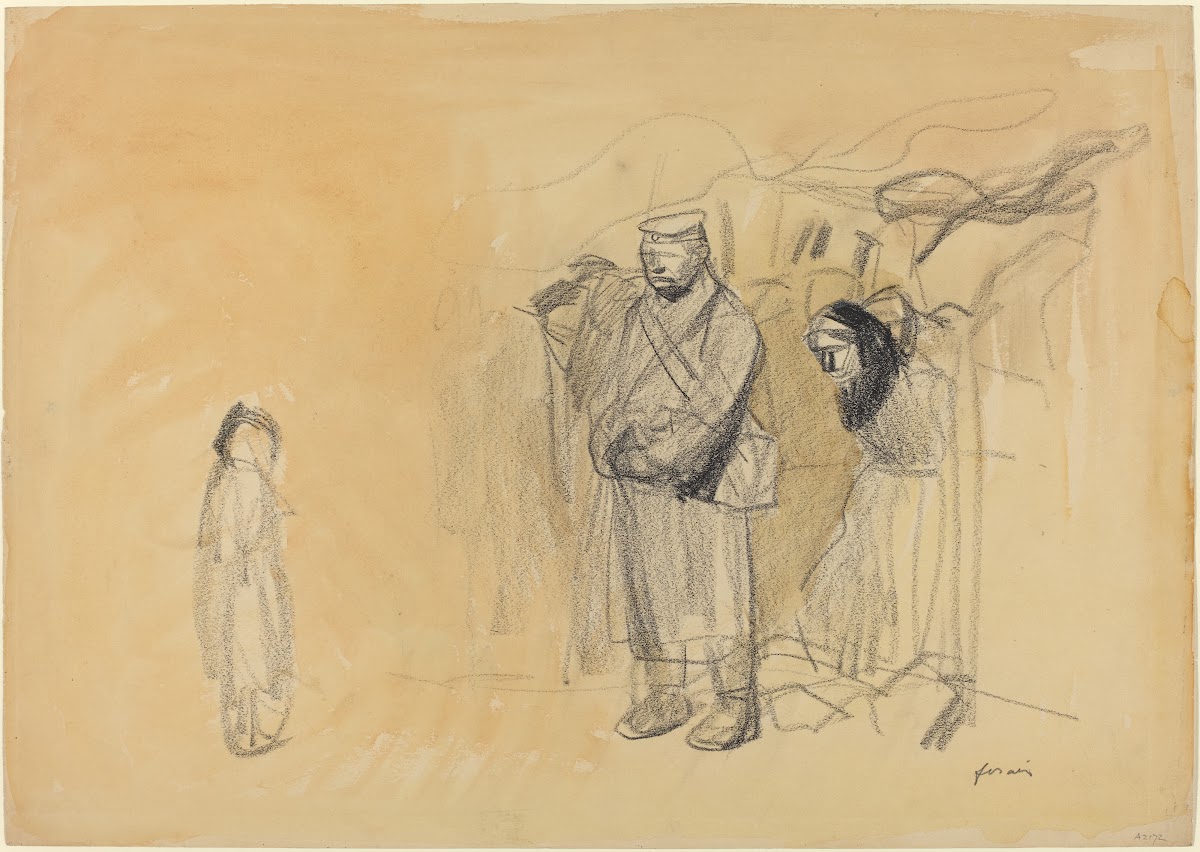 German Soldiers and French Child c 1914 1919