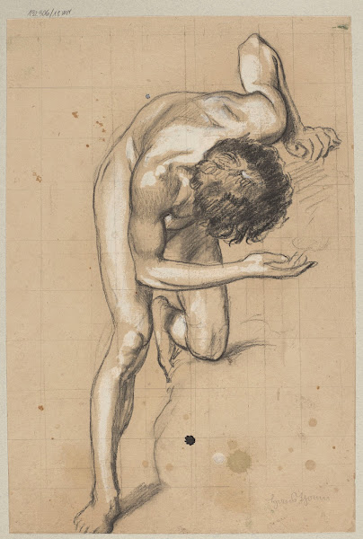 Young Male Nude Leaning Forward 1888
