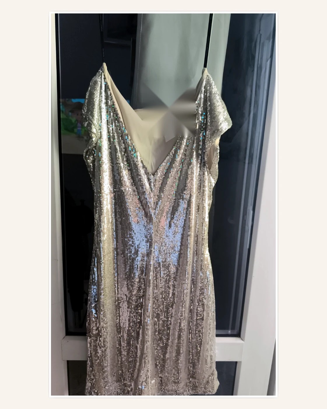 Rochii - Rochie argintie Dorothy Perkins cu paiete - S / EU 36
