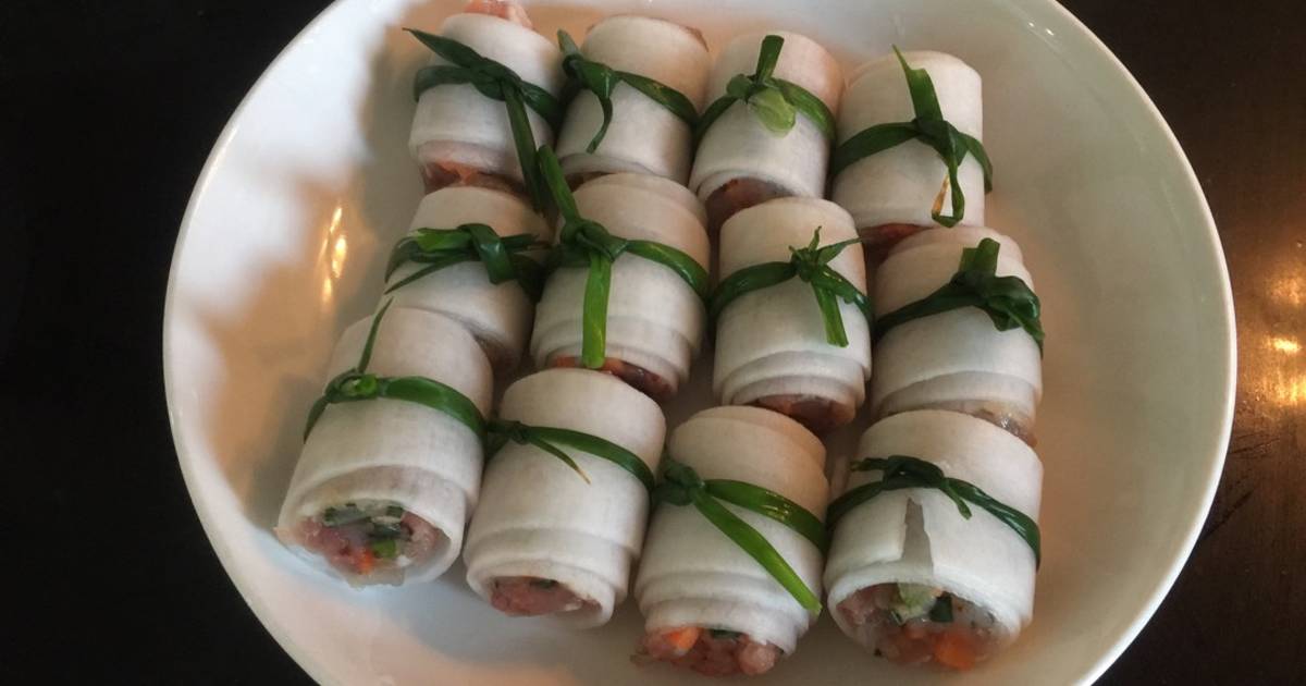 Củ cải cuộn tôm thịt