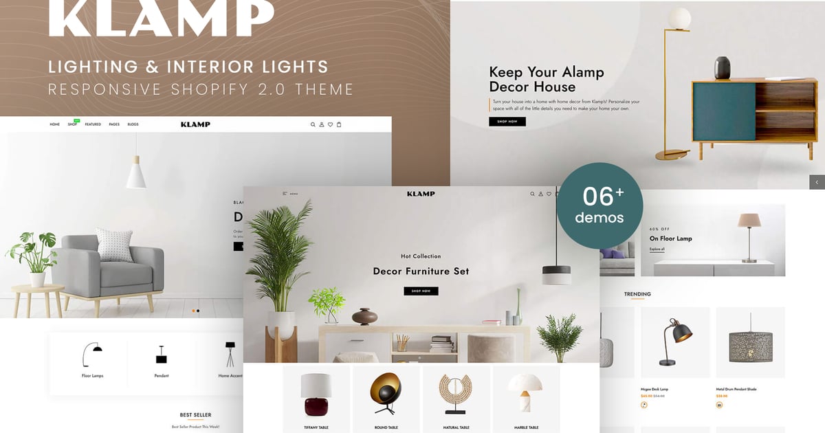 Klamp – Tema Shopify de iluminação e luzes interiores Free Download – Envato Elements