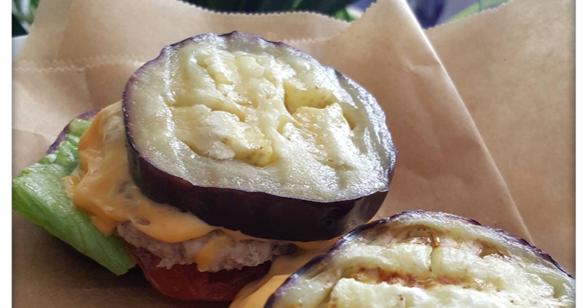 Hamburger từ trái Cà Tím #lowcarb #cleaneating
