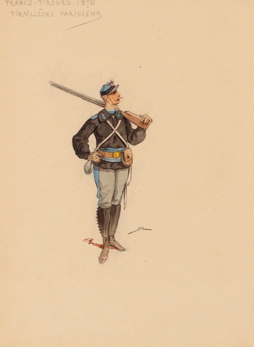 Francs tireurs 1870 Tirailleurs parisiens
