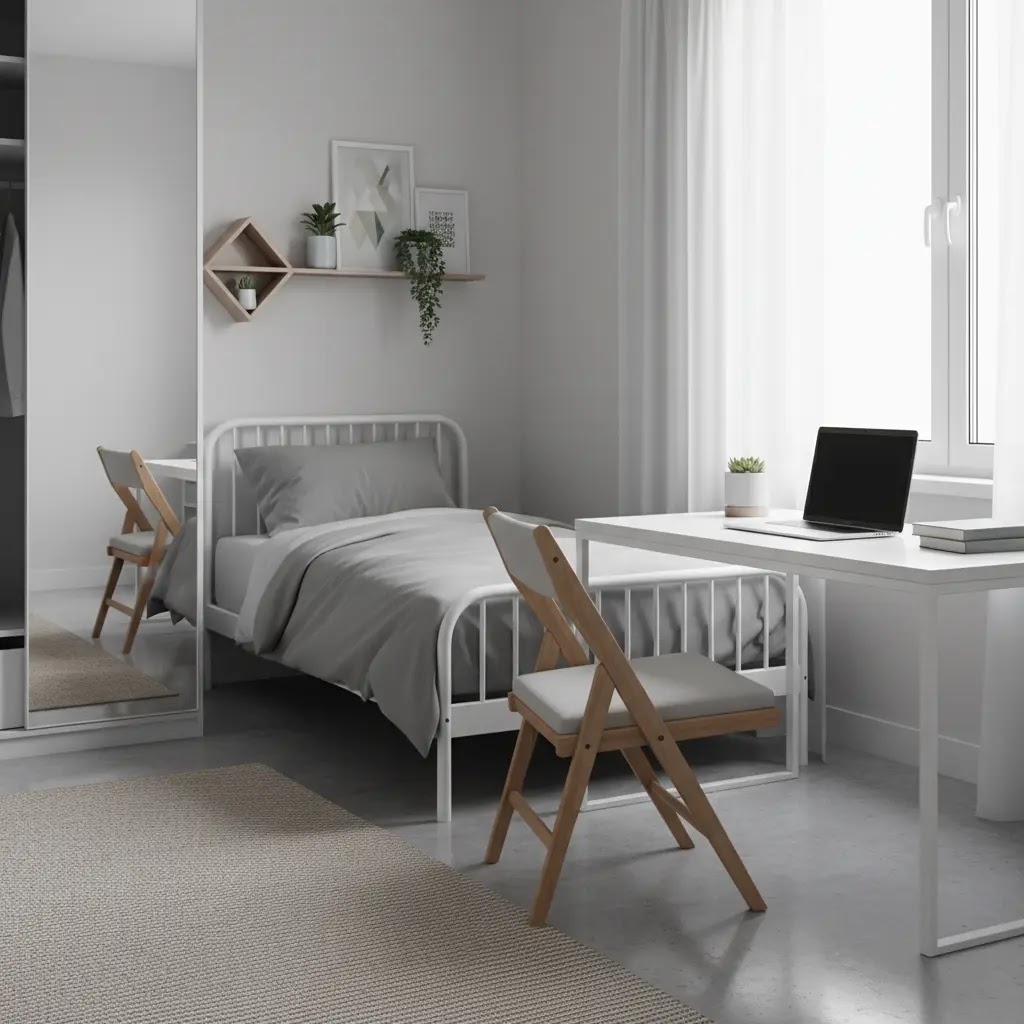 Rekomendasi kursi lipat mahasiswa untuk kamar kos minimalis