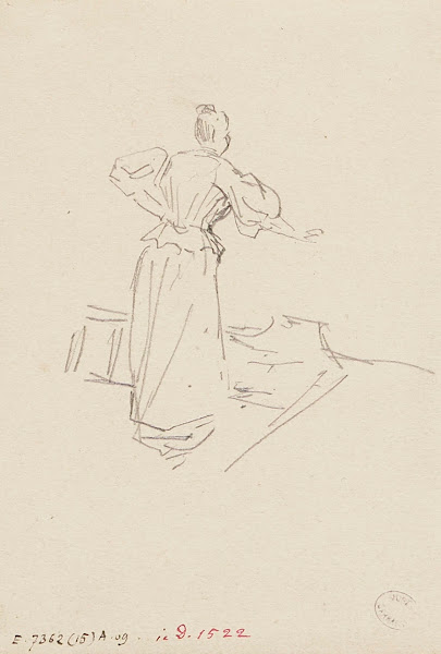 Femme de dos 1895   1905