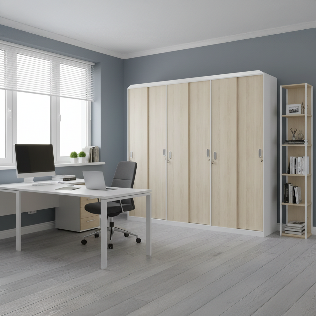 RADAR Color Full Height Six-Door Sliding (File) Cabinet