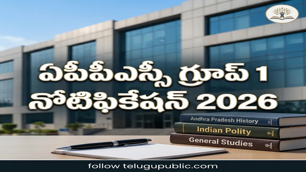 ఏపీపీఎస్సీ గ్రూప్ 1 నోటిఫికేషన్ 2026