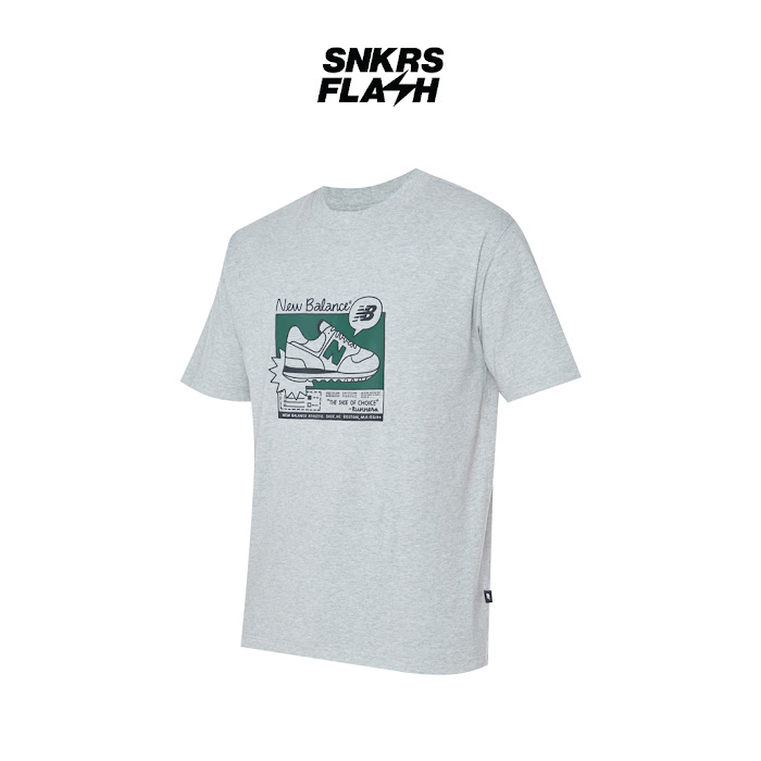 NEW BALANCE TSHIRT ESSENTIALS AD 574 GREY - Size XL