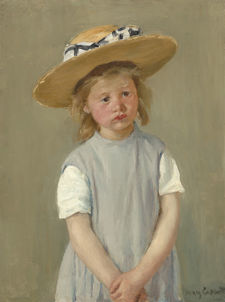 Child in a Straw Hat c 1886