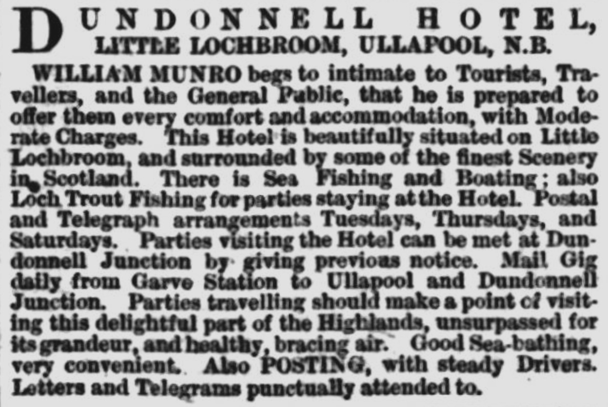 Guisachan_story_Inverness_Advertiser_and_Ross-shire_Chronicle_6_Jul_1880_Dundonnell_Hotel_advert.jpg