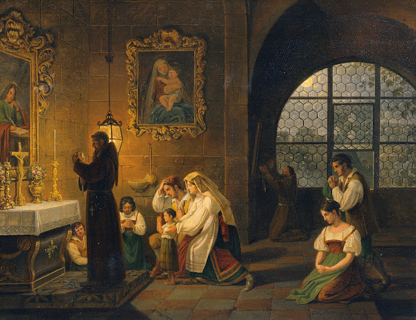 Das Innere einer italienischen Kirche 1830
