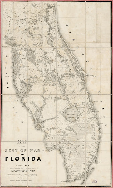 Map of the seat of war in Florida 1838