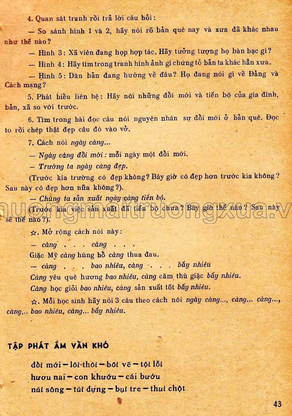 Sách học tiếng Việt ( tập 2 - 1978) - Trang 39