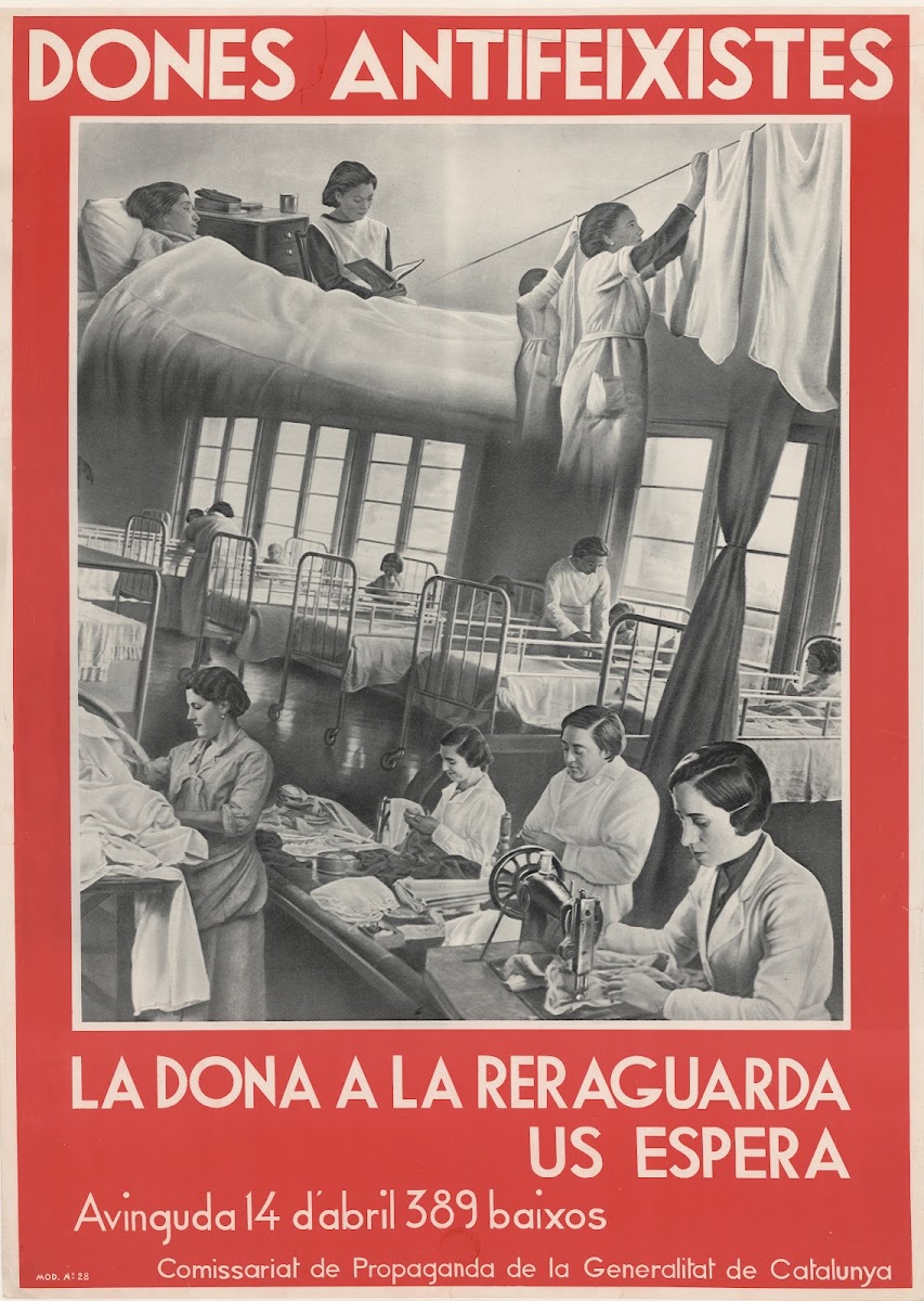 Dones antifeixistes La dona a la reraguarda US Espera 1937