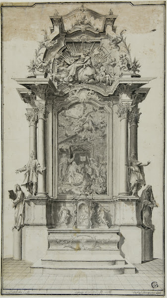 Study For An Altar Containing A Painting Of The Adoration Of The Shepherds 1767