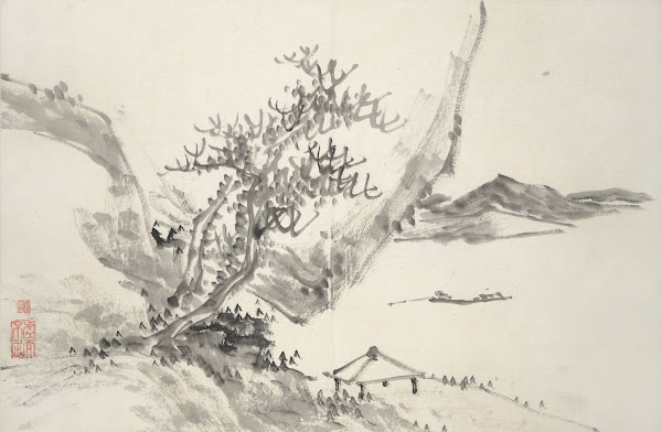 Album of Fifteen Ink Paintings Pl11 1850