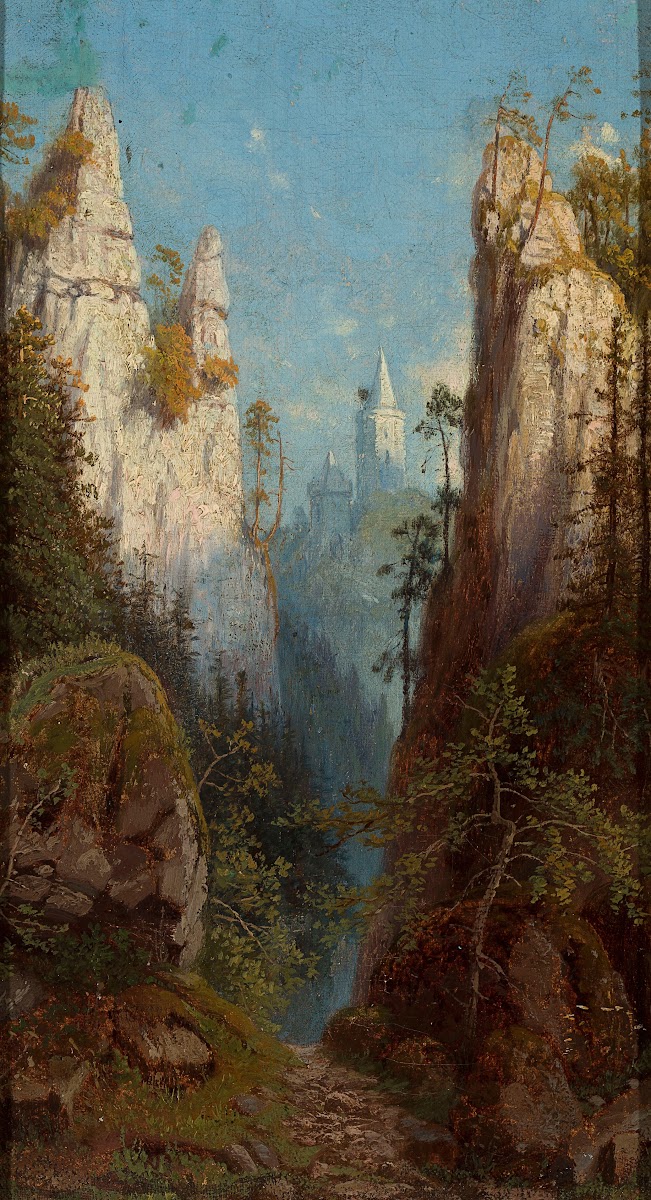 Ojców at the Prądnik river 1879