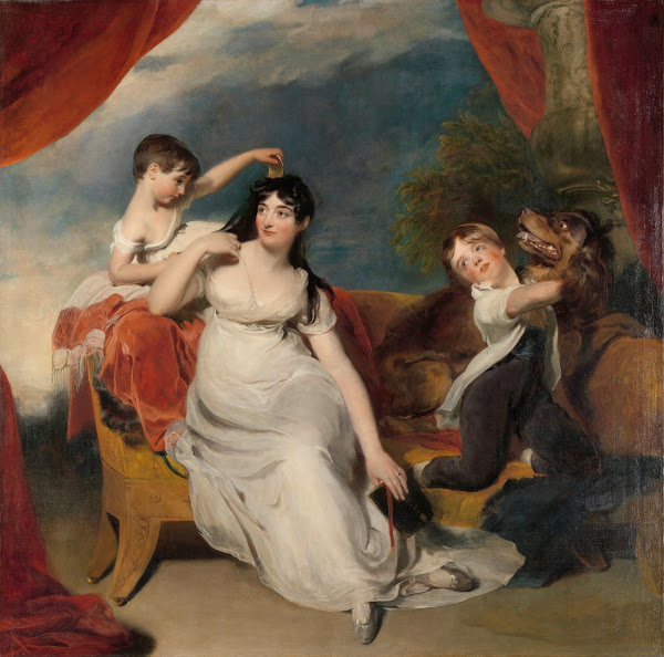 Maria Mathilda Bingham with Two of her Children c 1810   c 1818