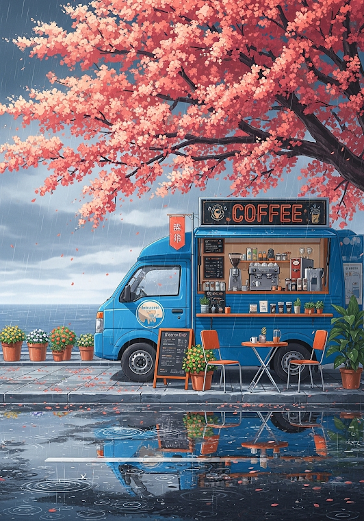 Rainy Day Coffee Truck