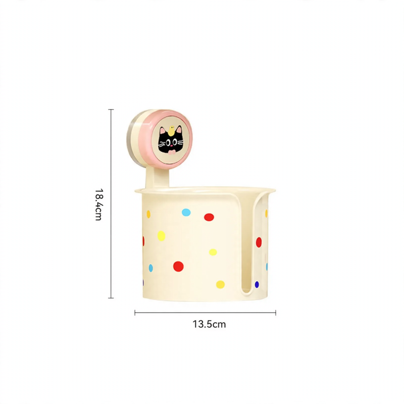 Badezimmer-Papierbox mit Saugnapf, Kunststoff, YM.6903-YM.6904