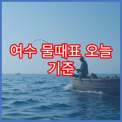 여수 물때표 오늘 기준 해루질 가능시간과 조수시간 안내