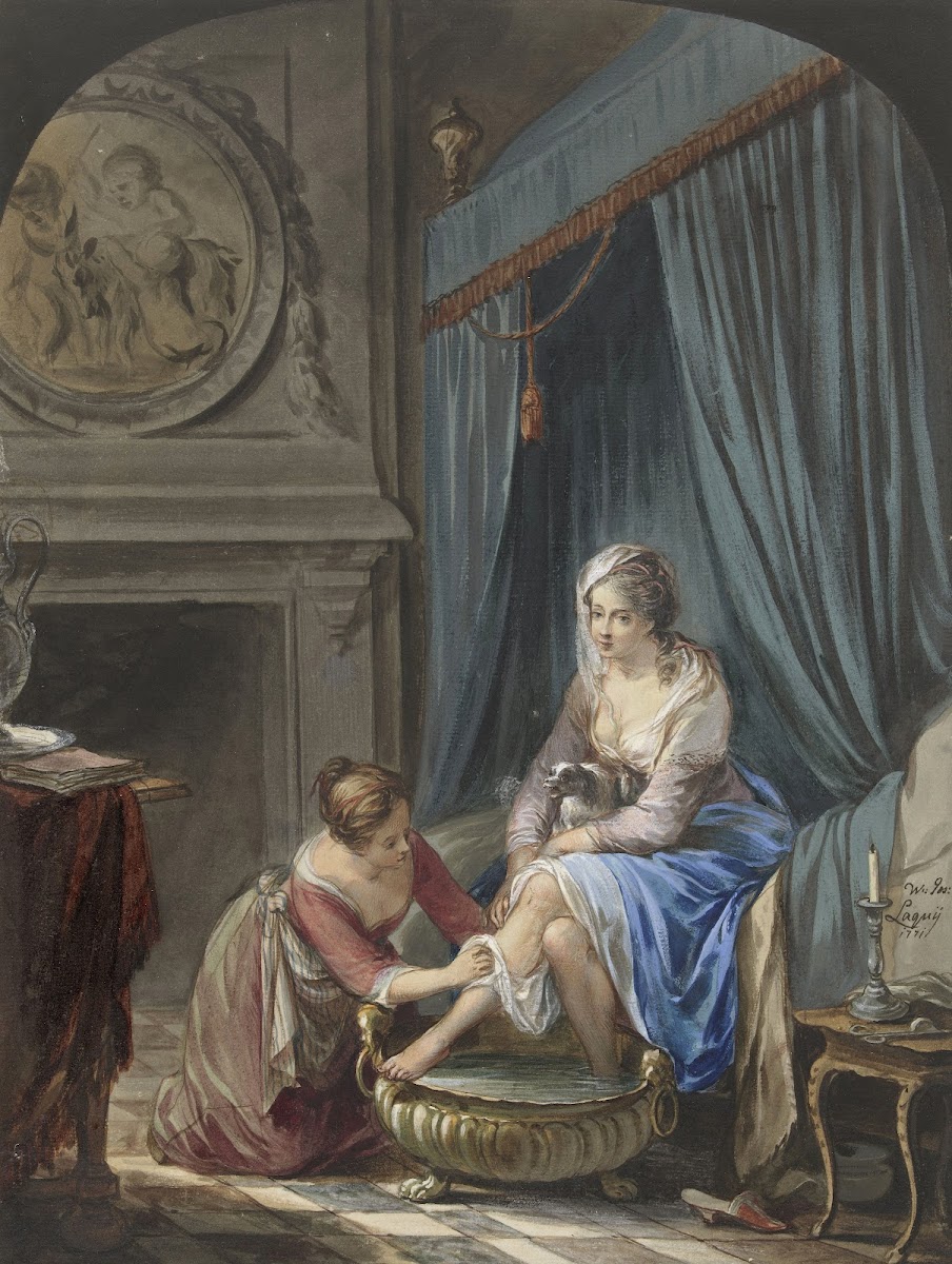 Toilet van een jonge vrouw 1771