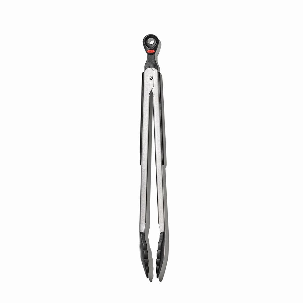 Pinzas de acero inoxidable OXO™ con puntas de silicona, de 30 cm