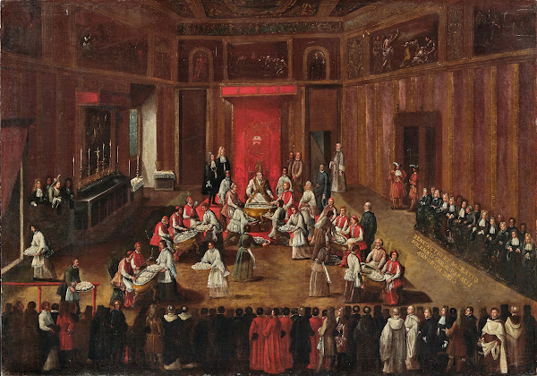 Ceremony Of The Agnus Dei Celebrated By Pope Clemens XI