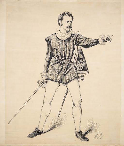 Harry St Maur as Mercutio 1876