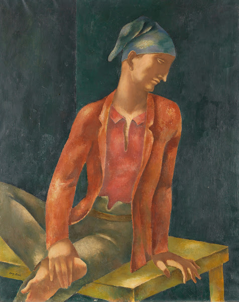 Junger Mann mit blauer Kappe 1923