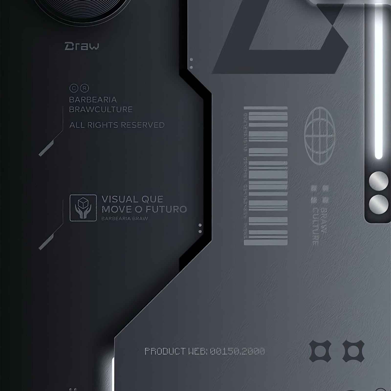 Download Dark Futuristic Interface Panel Design 2K iPhone