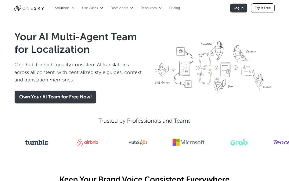Captura de OneSky Localization Agent