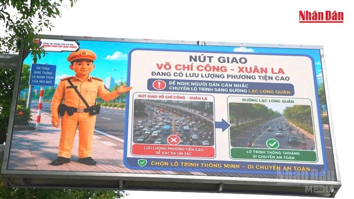 [Video] Cảnh báo sớm ùn tắc, tai nạn, ngập úng trên đường phố Hà Nội - Báo Nhân Dân