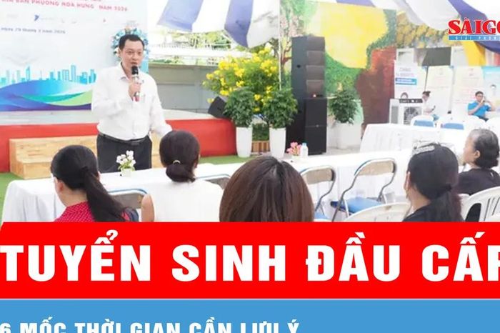TPHCM: 6 mốc thời gian cần lưu ý khi đăng ký tuyển sinh đầu cấp - Báo Sài Gòn Giải Phóng