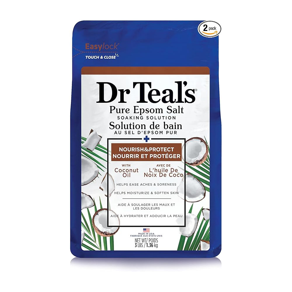 Sales humectantes de baño Dr. Teal's™ con aceite de coco, 1.36 kg