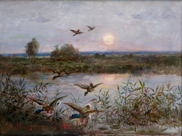 Ducks over Marshes 1923